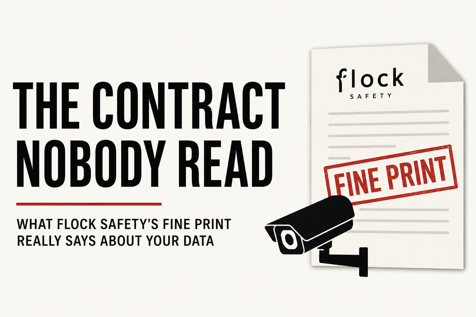 Forever Is a Long Time: What Flock Safety’s Contract Actually Says About Your Data